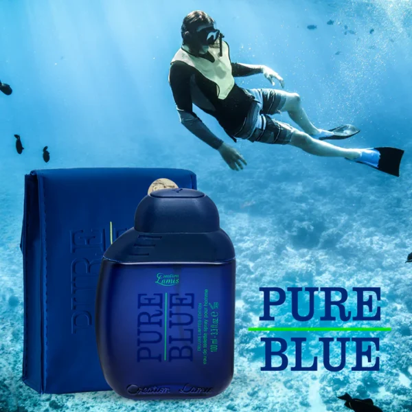 Creation Lamis Pure Blue Perfume For Men - EDT - 100 ml - Image 5