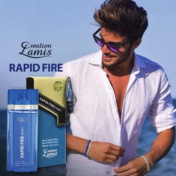 Creation Lamis Rapid Fire Perfume For Men - EDT - 100ml - Image 5