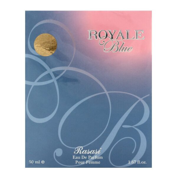 Rasasi Royal Blue Pour Femme Perfume - EDP - 50ml - Image 3