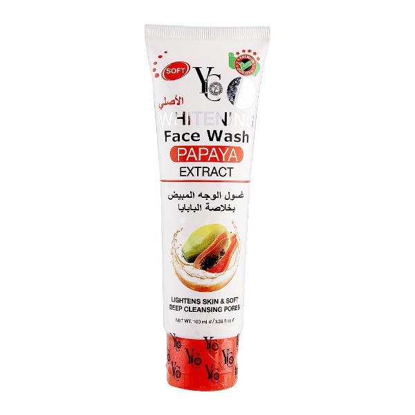 YC Whitening Face Wash Papaya Extract – 100ml - Image 2