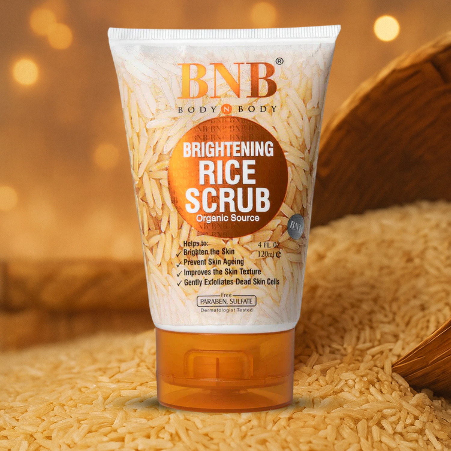 BNB Brightening Rice Extract Scrub -120ml