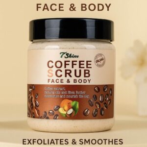 7 Shine Coffee Face and Body Scrub | 550g XL Size | 7 Shine Original