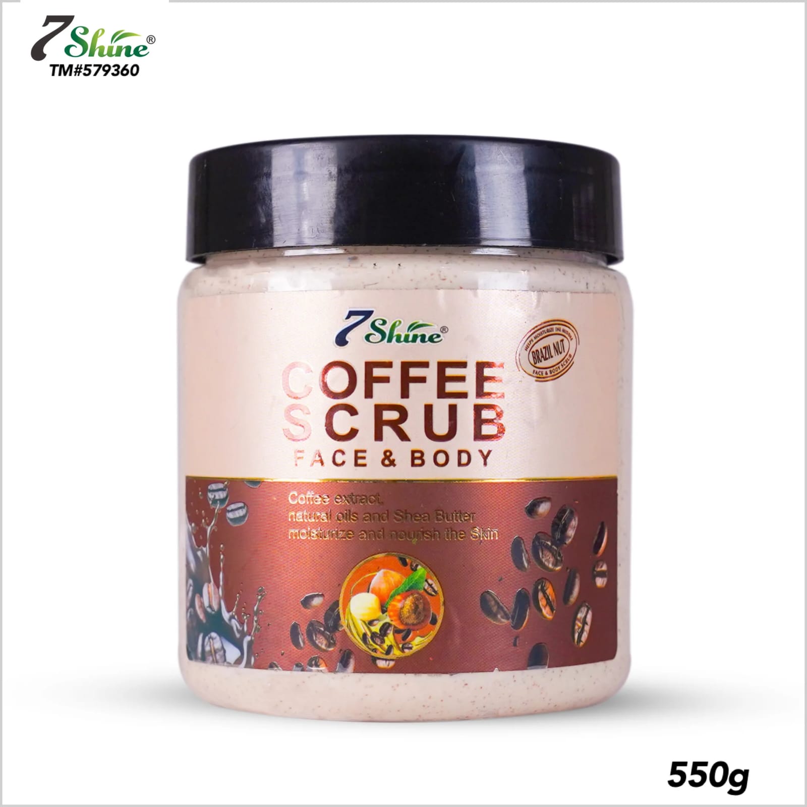 7 Shine Coffee Face and Body Scrub | 550g XL Size | 7 Shine Original7 Shine Coffee Face and Body Scrub | 550g XL Size | 7 Shine Original - Image 4