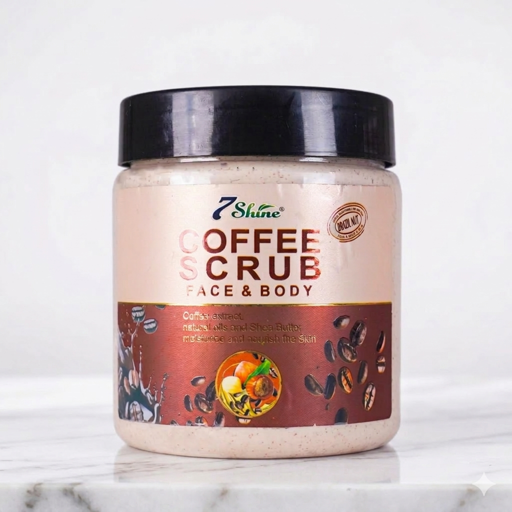 7 Shine Coffee Face and Body Scrub | 550g XL Size | 7 Shine Original7 Shine Coffee Face and Body Scrub | 550g XL Size | 7 Shine Original - Image 3