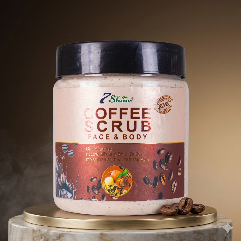 7 Shine Coffee Face and Body Scrub | 550g XL Size | 7 Shine Original7 Shine Coffee Face and Body Scrub | 550g XL Size | 7 Shine Original - Image 2